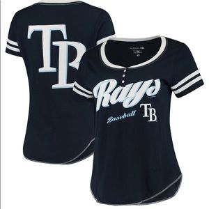 SOLD! Tampa Bay Rays Slub Henley T-Shirt